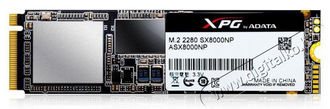 Adata 512GB M.2 2280 (ASX8000NP-512GM-C) SSD Iroda és számítástechnika - Adattároló / merevlemez - SSD - 325853