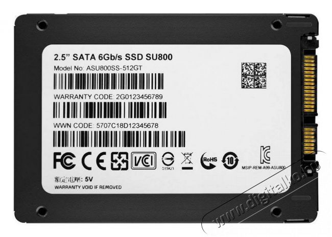 Adata 512GB SATA3 2,5 7mm (ASU800SS-512GT-C) SSD Egyéb - Nem forgalmazzuk ! - 342614