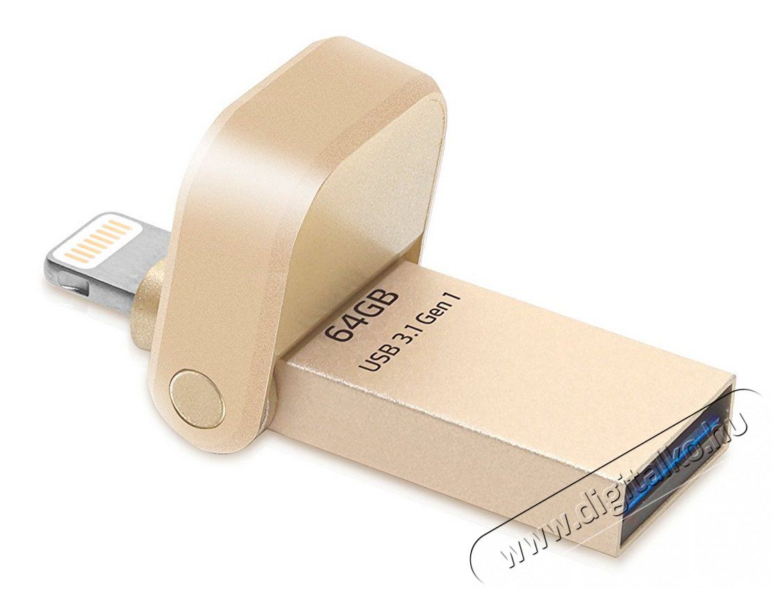 Adata 64GB Lightning / USB3.1 (AAI920-64G-CGD) pendrive - arany Egyéb - Nem forgalmazzuk ! - 323834