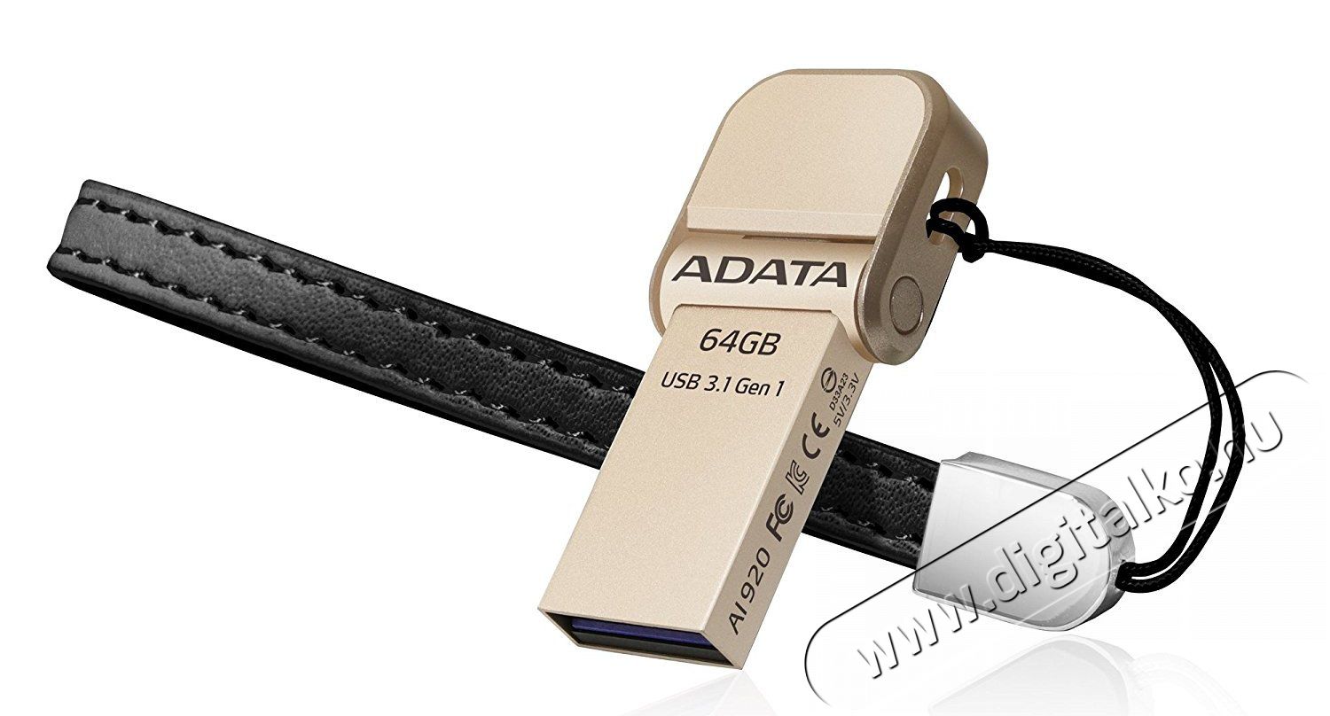 Adata 64GB Lightning / USB3.1 (AAI920-64G-CGD) pendrive - arany Egyéb - Nem forgalmazzuk ! - 323834