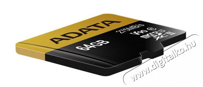 Adata 64GB SD micro Premier ONE (SDXC Class 10 UHS-II U3) (AUSDX64GUII3CL10-CA1) memória kártya Újdonságok - Új termékek - 342198