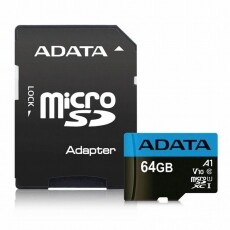 Adata 64GB Premier Class 10 UHS-I micro SD (AUSDX64GUICL10A1-RA1) memória kártya Memória kártya / Pendrive - MicroSD / MicroSDHC kártya - 342194