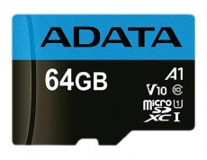 Adata 64GB Premier Class 10 UHS-I micro SD (AUSDX64GUICL10A1-RA1) memória kártya Memória kártya / Pendrive - MicroSD / MicroSDHC kártya - 342194