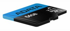Adata 64GB Premier Class 10 UHS-I micro SD (AUSDX64GUICL10A1-RA1) memória kártya Memória kártya / Pendrive - MicroSD / MicroSDHC kártya - 342194
