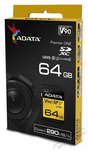 Adata 64GB Premier ONE Class 10 UHS-II U3 SD (ASDX64GUII3CL10-C) memória kártya Memória kártya / Pendrive - SD / SDHC / SDXC kártya - 342202