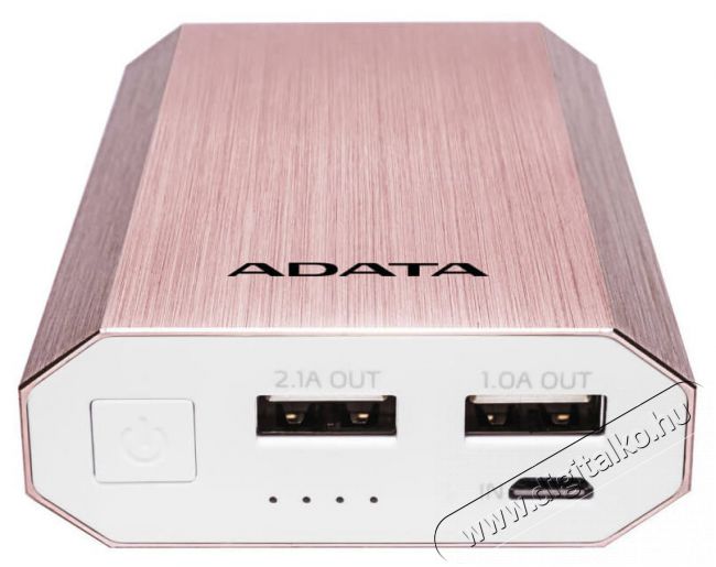 Adata AA10050 10050mAh power bank - rózsaarany Mobil / Kommunikáció / Smart - Powerbank / Külső akkumulátor és töltő - 323743