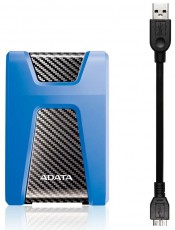 Adata AHD650 2,5 2TB USB3.1 ütésálló külső winchester kék Iroda és számítástechnika - Adattároló / merevlemez - Külső HDD - 367374
