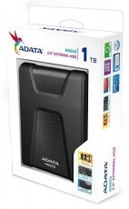 Adata AHD650 2,5 1TB USB3.1 ütésálló külső winchester fekete Iroda és számítástechnika - Adattároló / merevlemez - Külső HDD - 367381