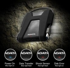Adata AHD680 2,5 2TB USB3.2 ütésálló külső winchester fekete Egyéb - Nem forgalmazzuk ! - 367398