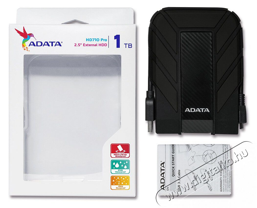 Adata AHD710P 2,5" 1TB külső merevlemez - fekete  Iroda és számítástechnika - Adattároló / merevlemez - Külső HDD - 342617