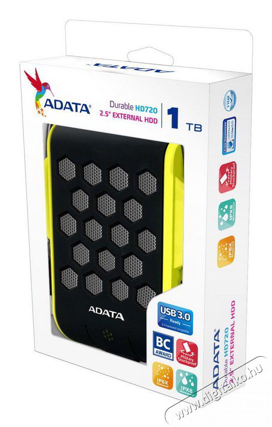 Adata AHD720 2,5 1TB USB3.1 (AHD720-1TU31-CGN) ütésálló külső winchester - zöld Egyéb - Nem forgalmazzuk ! - 350804