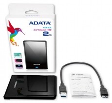 Adata HV620S 2,5" 2TB USB3.1 külső merevlemez - fekete Iroda és számítástechnika - Adattároló / merevlemez - Külső HDD - 332420