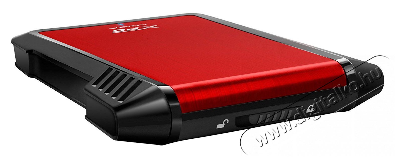 Adata EX500 (AEX500U3-CRD) USB 3.1 külső SSD/HDD ház - piros Egyéb - Nem forgalmazzuk ! - 323837