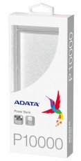 Adata P10000 Powerbank 10000mAh - fehér Mobil / Kommunikáció / Smart - Powerbank / Külső akkumulátor és töltő - 350812