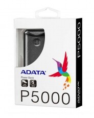 Adata P5000 Powerbank 5000mAh - fekete Mobil / Kommunikáció / Smart - Powerbank / Külső akkumulátor és töltő - 350818