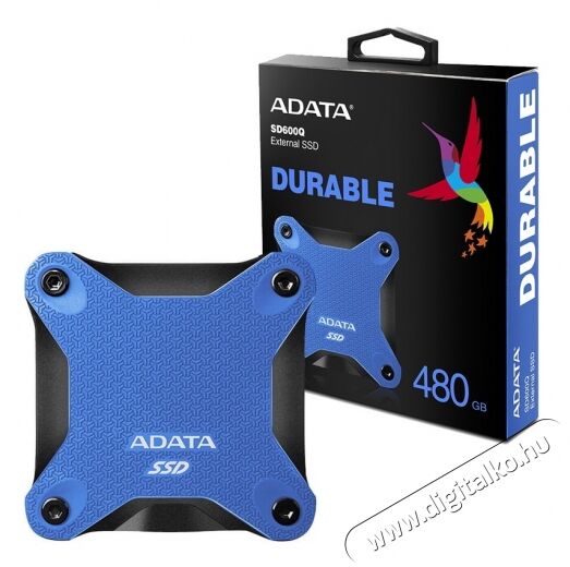 Adata SD600Q 480GB USB3.1 (ASD600Q-480GU31-CBL) külső SSD - kék Egyéb - Nem forgalmazzuk ! - 350823