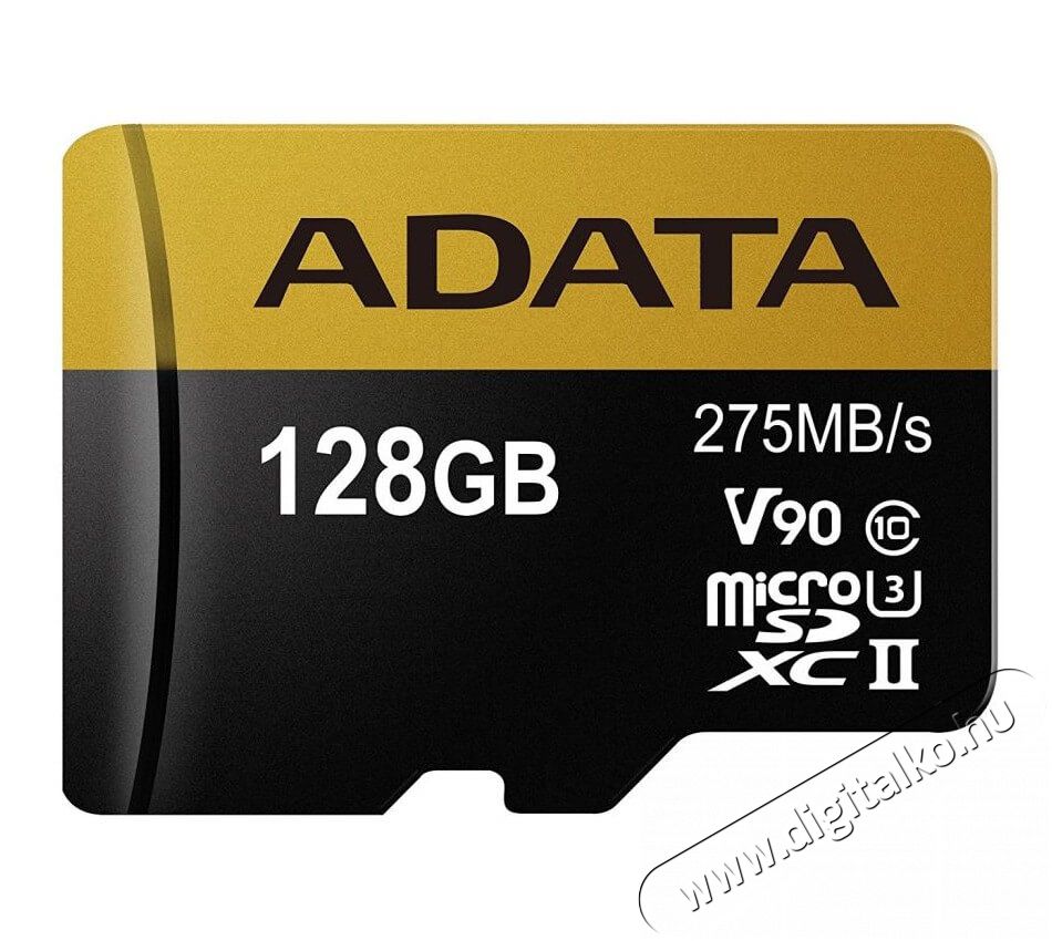Adata 128GB Premier ONE Class 10 UHS-II U3 micro SD (AUSDX128GUII3CL10-CA1) memória kártya Memória kártya / Pendrive - MicroSD / MicroSDHC kártya - 342172