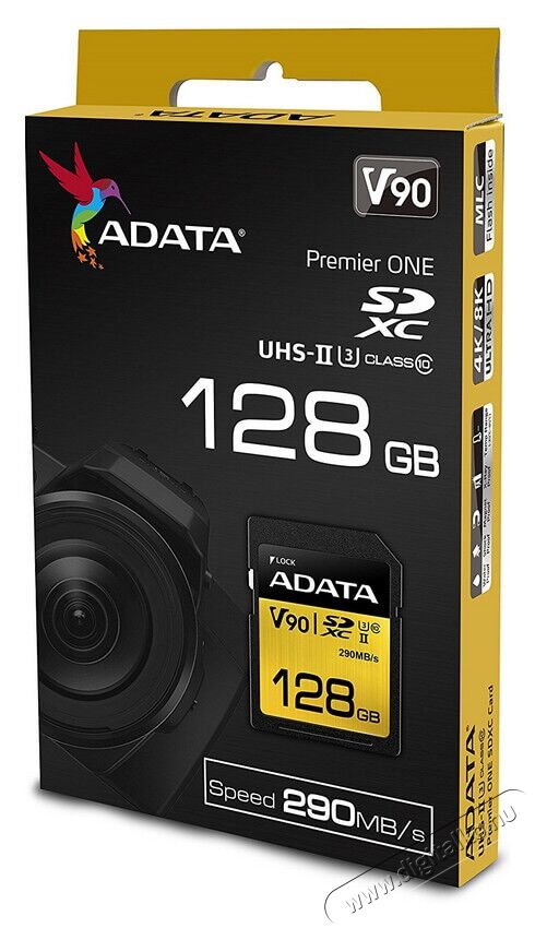 Adata 128GB Premier ONE Class 10 UHS-II U3 SD (ASDX128GUII3CL10-C) memória kártya Memória kártya / Pendrive - SD / SDHC / SDXC kártya - 342173