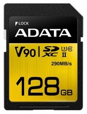 Adata 128GB Premier ONE Class 10 UHS-II U3 SD (ASDX128GUII3CL10-C) memória kártya Memória kártya / Pendrive - SD / SDHC / SDXC kártya - 342173