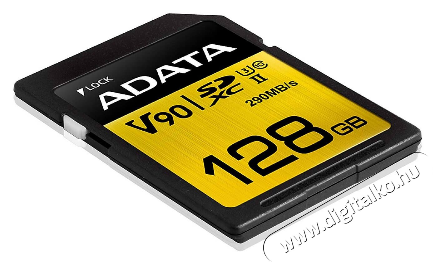 Adata 128GB Premier ONE Class 10 UHS-II U3 SD (ASDX128GUII3CL10-C) memória kártya Memória kártya / Pendrive - SD / SDHC / SDXC kártya - 342173