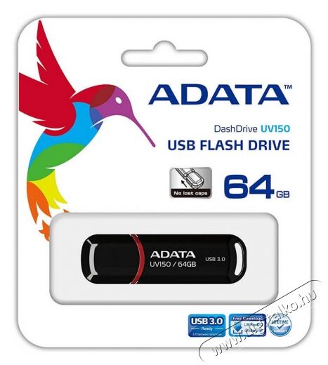 Adata USB3.0 64GB (AUV150-64G-RBK) pendrive - fekete Egyéb - Nem forgalmazzuk ! - 323552