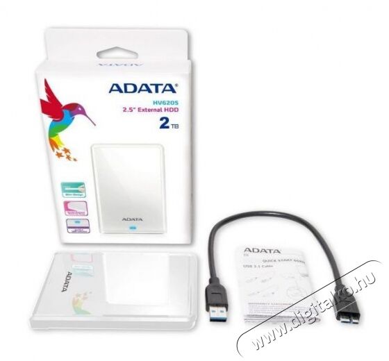 Adata AHD650 2,5 1TB USB3.1 (AHV620S-1TU31-CWH) külső winchester - fehér Egyéb - Nem forgalmazzuk ! - 350808