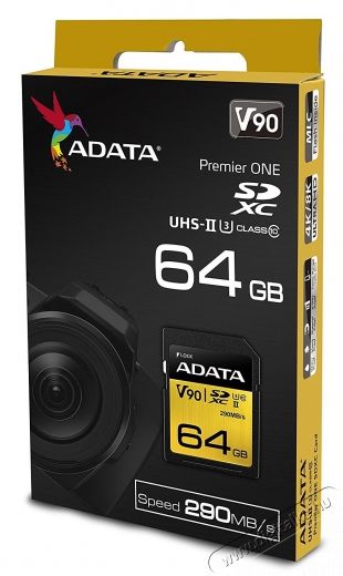 Adata Card SDXC Premier One 64GB UHS-II U3 CL10 Újdonságok - Új termékek - 337771