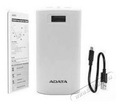 Adata P20000D 20000mAh feh&eacute;r power bank Mobil / Kommunik&aacute;ci&oacute; / Smart - Powerbank / K&uuml;lső akkumul&aacute;tor &eacute;s t&ouml;ltő - 350816