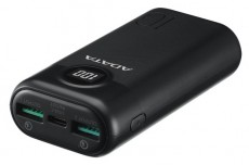 Adata AP10000QCD-DGT-CBK 10000mAh fekete powerbank Mobil / Kommunikáció / Smart - Powerbank / Külső akkumulátor és töltő - 474727