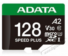 Adata MicroSDXC 128GB Speed Plus + SD adapter Memória kártya / Pendrive - MicroSD / MicroSDHC kártya - 523536