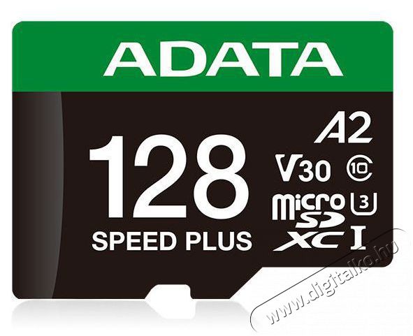 Adata MicroSDXC 128GB Speed Plus + SD adapter Memória kártya / Pendrive - MicroSD / MicroSDHC kártya - 523536