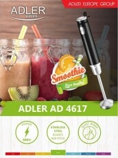 Adler AD 4617 botmixer - fekete Konyhai termékek - Konyhai kisgép (előkészítés / feldolgozás) - Botmixer - 348319