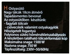 Adler AD3038 ostyasütő Konyhai termékek - Konyhai kisgép (sütés / főzés / hűtés / ételkészítés) - Melegszendvics / gofri sütő - 333160