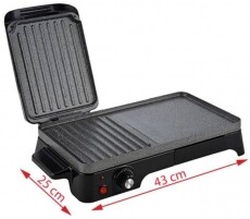 Adler AD6608 asztali grillsütő Konyhai termékek - Konyhai kisgép (sütés / főzés / hűtés / ételkészítés) - Kontakt grill sütő / sütőlap - 336857
