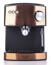 Adler AD4404CR eszpresszó kávéfőző - rózsaarany Konyhai termékek - Kávéfőző / kávéörlő / kiegészítő - Presszó kávéfőző - 348316