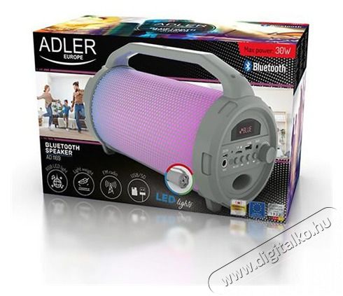Adler AD1169 BLUETOOTH HANGSZÓRÓ Audio-Video / Hifi / Multimédia - Hordozható, vezeték nélküli / bluetooth hangsugárzó - Hordozható, vezeték nélküli / bluetooth hangsugárzó