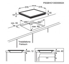 AEG HK634150XB félindukciós főzőlap Konyhai termékek - Sütő-főzőlap, tűzhely (beépíthető) - Indukciós főzőlap (beépíthető) - 285501