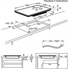 AEG AEG IAE84881FB Indukciós főzőlap Konyhai termékek - Sütő-főzőlap, tűzhely (beépíthető) - Indukciós főzőlap (beépíthető) - 353712