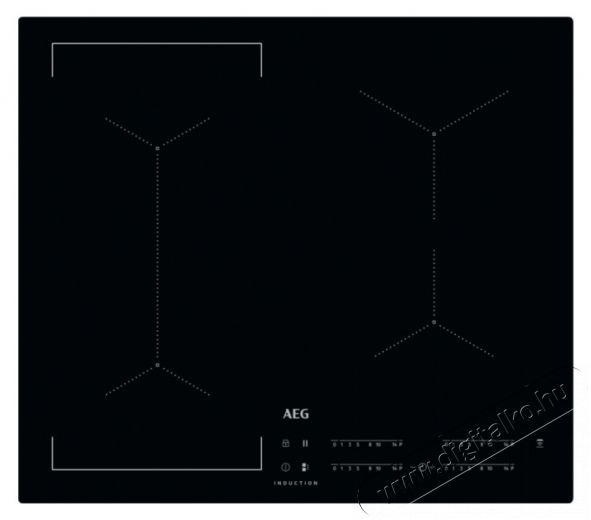 AEG IKE64441IB indukciós főzőlap Konyhai termékek - Sütő-főzőlap, tűzhely (beépíthető) - Indukciós főzőlap (beépíthető) - 353713