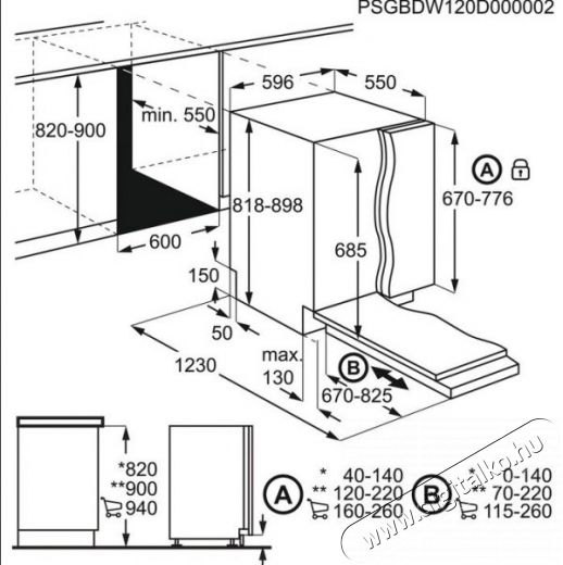 AEG FSB52637P Beépíthető mosogatógép - 13 terítékes Konyhai termékek - Mosogatógép - Normál (60cm) beépíthető mosogatógép - 364808