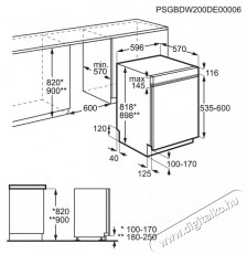 AEG FEE53610ZM beépíthető mosogatógép Konyhai termékek - Mosogatógép - Normál (60cm) beépíthető mosogatógép - 373691