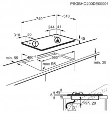 AEG HKB75450NB beépíthető gázfőzőlap Konyhai termékek - Sütő-főzőlap, tűzhely (beépíthető) - Gázfőzőlap (beépíthető) - 373693