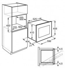 AEG MBE2658DEM beépíthető mikrohullámú sütő Konyhai termékek - Mikrohullámú sütő - Mikrohullámú sütő (beépíthető) - 353719