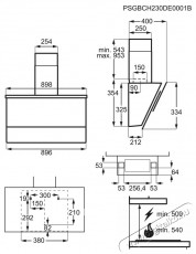 AEG 6000 Hob2Hood DVE5962HB Konyhai termékek - Páraelszívó - Kürtős - 504274