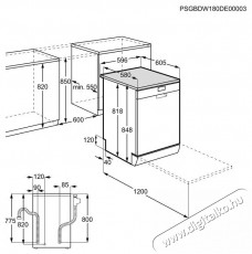 AEG FFB74707PM AirDry Konyhai termékek - Mosogatógép - Normál (60cm) szabadonálló mosogatógép - 504282