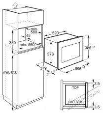 AEG OS5GM251EB MIKROHULLÁMÚ SÜTŐ BEÉPÍTHETŐ Konyhai termékek - Mikrohullámú sütő - Mikrohullámú sütő (beépíthető) - 505385