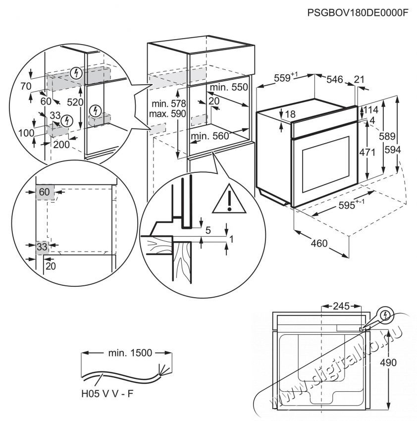 AEG 6000 SenseCook OS6CB531AB Konyhai term&eacute;kek - S&uuml;tő-főzőlap, tűzhely (be&eacute;p&iacute;thető) - S&uuml;tő (be&eacute;p&iacute;thető) - 505579