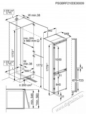 AEG OSC6N181ES 6000 Twintech Konyhai termékek - Hűtő, fagyasztó (szabadonálló) - Alulfagyasztós kombinált hűtő - 509420