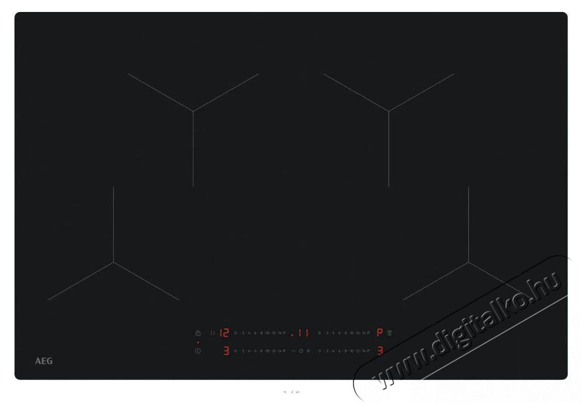 AEG 5000 SaphirMatt SE TO84IA0FIT Indukci&oacute;s főzőlap (be&eacute;p&iacute;thető) Konyhai term&eacute;kek - S&uuml;tő-főzőlap, tűzhely (be&eacute;p&iacute;thető) - Elektromos főzőlap (be&eacute;p&iacute;thető) - 526776