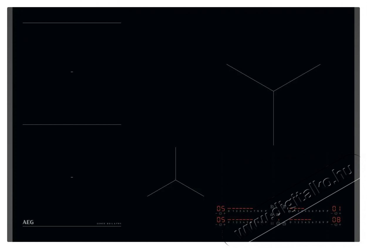 AEG 8000 SenseBoil & Fry TI84IB30FB Konyhai term&eacute;kek - S&uuml;tő-főzőlap, tűzhely (be&eacute;p&iacute;thető) - Indukci&oacute;s főzőlap (be&eacute;p&iacute;thető) - 515092
